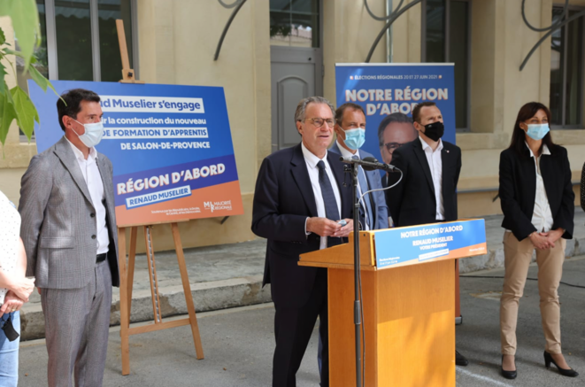 Renaud Muselier en campagne. © Compte twitter de R. Muselier