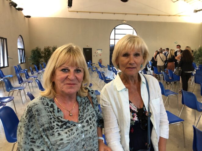 Annie et Marie-Jo au meeting LR d'Antibes. © LD