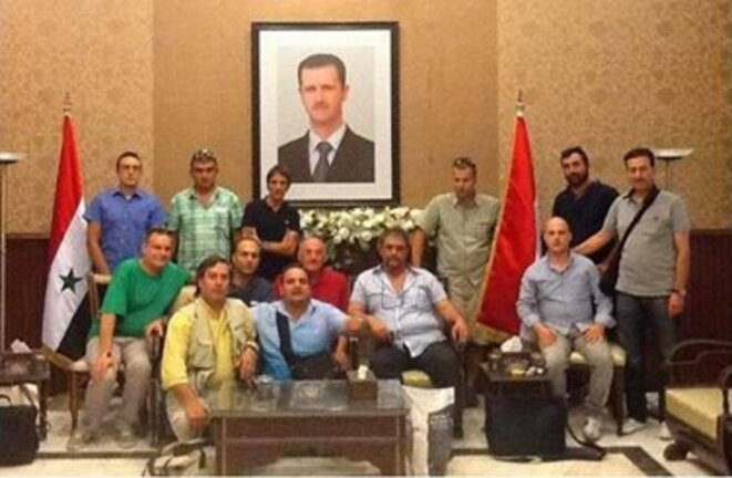 Les fascistes du Front Européen pour la Syrie reçus par les officiels du régime de Bachar el-Assad Les fascistes du Front Européen pour la Syrie reçus par les officiels du régime de Bachar el-Assad