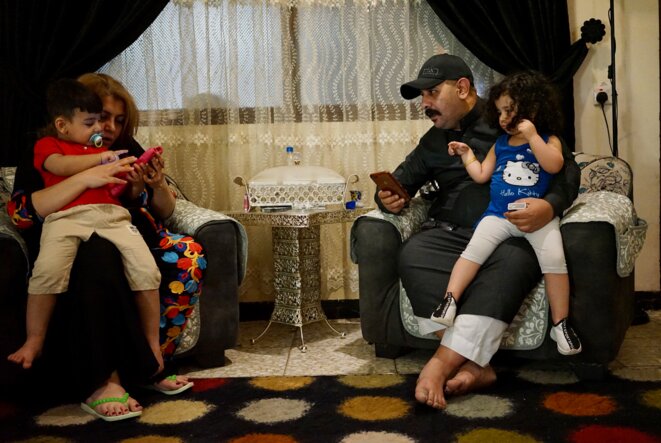 Raya, Muhayed et leurs enfants (Bagdad,avril 2021). © Rachida El Azzouzi Raya, Muhayed et leurs enfants (Bagdad,avril 2021). © Rachida El Azzouzi
