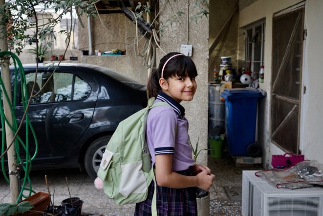 Riyam, 12 ans, rêve de faire du sport à l'école. © Rachida El Azzouzi Riyam, 12 ans, rêve de faire du sport à l'école. © Rachida El Azzouzi