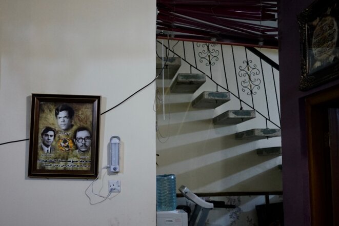 Portrait du père et des oncles d'Amal, exécutés sous Saddam Hussein. © Rachida El Azzouzi Portrait du père et des oncles d'Amal, exécutés sous Saddam Hussein. © Rachida El Azzouzi
