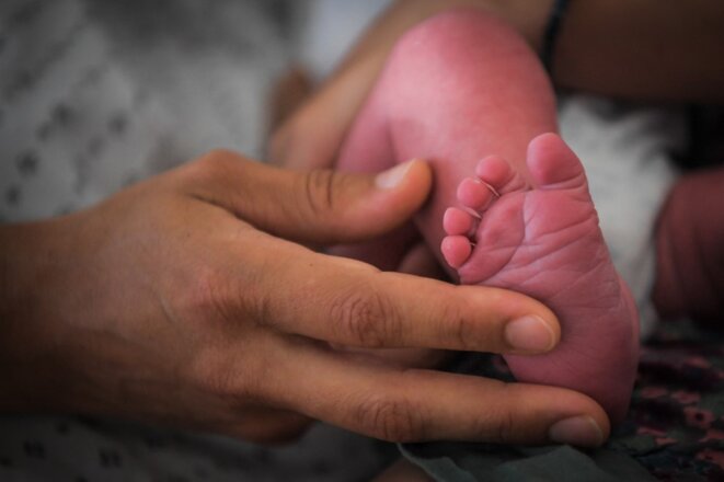Nouveau-né à l’hôpital de Nantes (archives). © Loïc Venance / AFP.