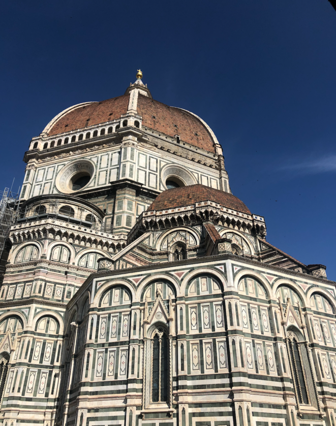 Chevet de la cathédrale de Florence et son dôme, prouesse technique du XVe siècle. © DR Chevet de la cathédrale de Florence et son dôme, prouesse technique du XVe siècle. © DR