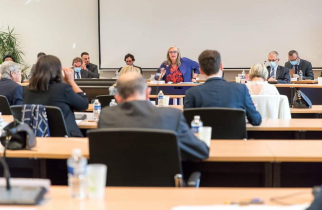 Le conseil municipal de Noisy-le-Grand, en octobre 2020. © Twitter / Brigitte Marsigny Le conseil municipal de Noisy-le-Grand, en octobre 2020. © Twitter / Brigitte Marsigny