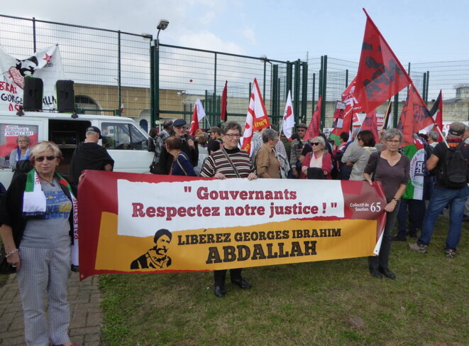 Manifestation de soutien à Abdallah en octobre 2018 © Jean-François Courtille Manifestation de soutien à Abdallah en octobre 2018 © Jean-François Courtille
