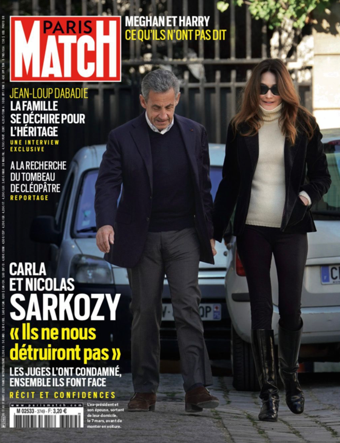 Le couple Sarkozy en Une de «Paris Match» après la condamnation de l’ancien président. Le couple Sarkozy en Une de «Paris Match» après la condamnation de l’ancien président.