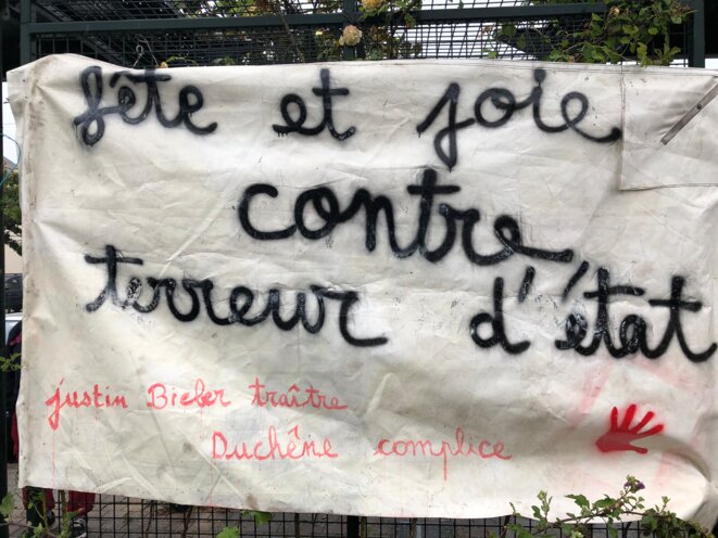 Rassemblement contre les violences policières à Redon, Ille-et-Vilaine, 26 juin 2021. © PP