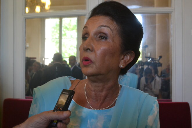 Huguette Bello, à l'Assemblée nationale, en 2017 © JS Huguette Bello, à l'Assemblée nationale, en 2017 © JS