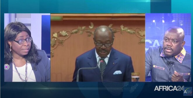 Photo - extrait - AFRICA 24- "Polititia"-Gabon-Décryptage du discours présidentiel du 25-6-2021. Photo - extrait - AFRICA 24- "Polititia"-Gabon-Décryptage du discours présidentiel du 25-6-2021.