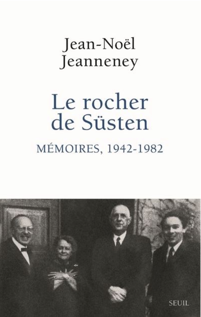 La Boisserie, 30 décembre 1969. De gauche à droite : Jean-Marcel Jeanneney, Yvonne de Gaulle, Charles de Gaulle, Jean-Noël Jeanneney (© capture d'écran du site du Seuil) La Boisserie, 30 décembre 1969. De gauche à droite : Jean-Marcel Jeanneney, Yvonne de Gaulle, Charles de Gaulle, Jean-Noël Jeanneney (© capture d'écran du site du Seuil)