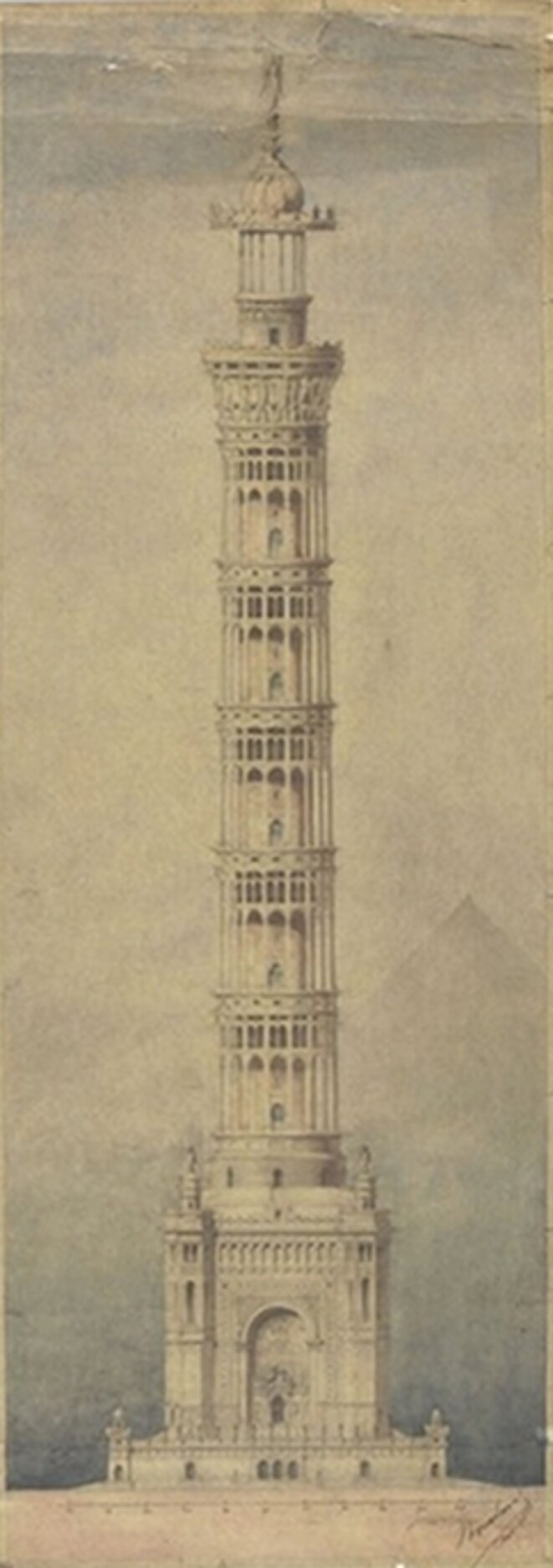 La Colonne Soleil imaginée par Bourdais et Sébillot