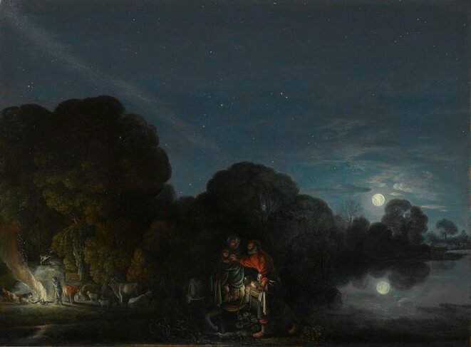 Adam Elsheimer, "La Fuite en Égypte" (1578-1610). © Wikipédia Adam Elsheimer, "La Fuite en Égypte" (1578-1610). © Wikipédia