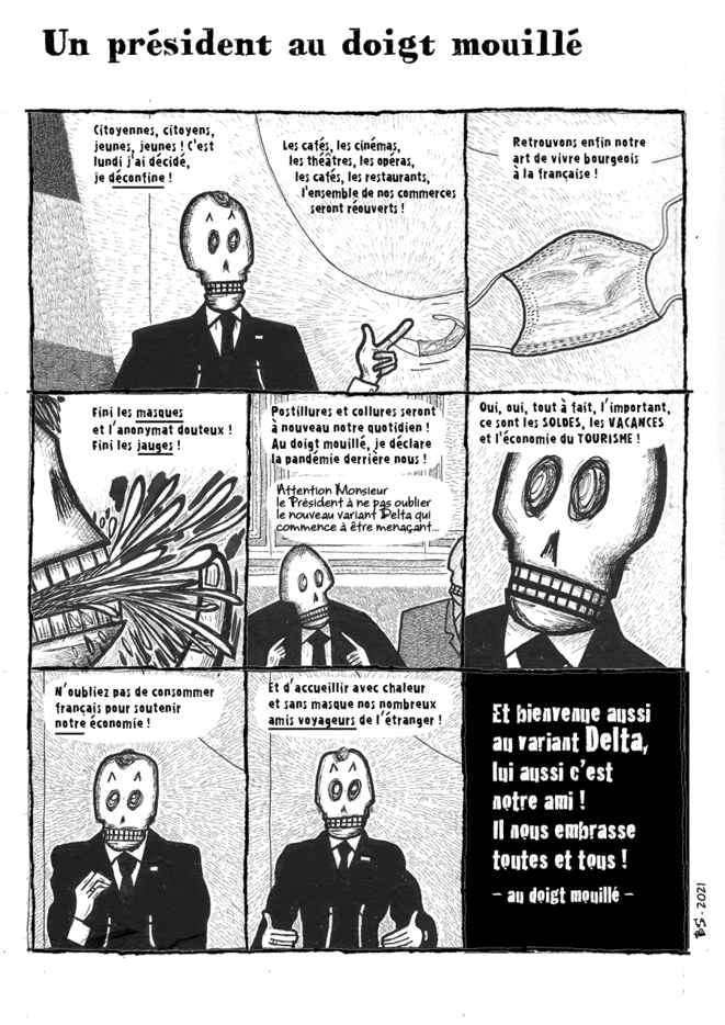 Un président au doigt mouillé