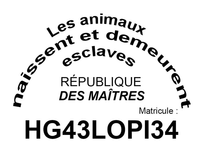 Proposition pour un nouveau marquage des animaux © trstndbrtl Proposition pour un nouveau marquage des animaux © trstndbrtl