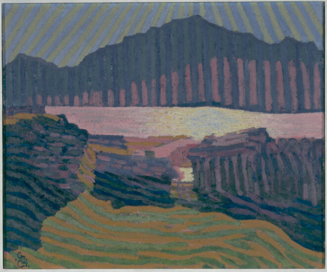 Giovanni Giacometti (1868 - 1933) Vue de Capolago Vers 1907 Huile sur toile 51,5 x 60 cm Paris, musée d'Orsay © RMN-Grand Palais (Musée d'Orsay) / Hervé Lewandowski Giovanni Giacometti (1868 - 1933) Vue de Capolago Vers 1907 Huile sur toile 51,5 x 60 cm Paris, musée d'Orsay © RMN-Grand Palais (Musée d'Orsay) / Hervé Lewandowski