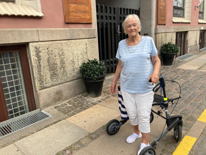 Lotti, 86 ans, vaccinée contre le Covid-19, comme 100 % des Danois de son âge. © RLS Lotti, 86 ans, vaccinée contre le Covid-19, comme 100 % des Danois de son âge. © RLS