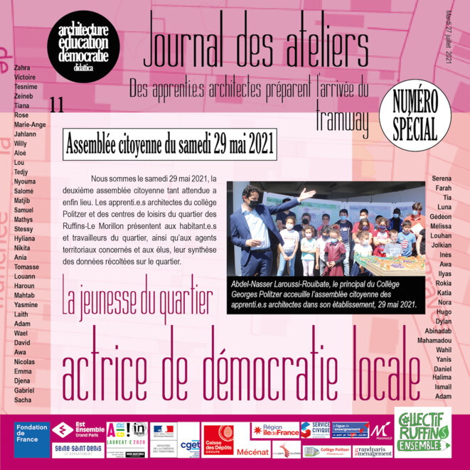 Couverture du numéro 11 du Journal des ateliers © didattica Couverture du numéro 11 du Journal des ateliers © didattica