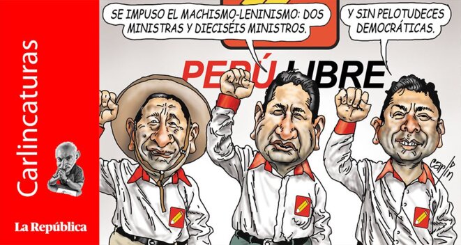 Caricature de Carlin dans La Republica  (Lima Perou) © Carlin