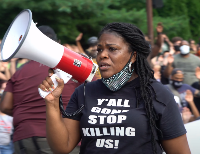 2 juillet 2020, Cori Bush, Membre du Congrès américain, Représentante du Missouri. 2 juillet 2020, Cori Bush, Membre du Congrès américain, Représentante du Missouri.