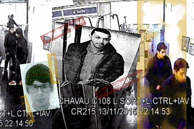 Abdelhamid Abaaoud, Mohamed Abrini et Salah Abdeslam. Au lendemain des attentats du 13-Novembre, les survivants de la cellule terroriste préparent une nouvelle tuerie de masse. © Photomontage Mediapart Abdelhamid Abaaoud, Mohamed Abrini et Salah Abdeslam. Au lendemain des attentats du 13-Novembre, les survivants de la cellule terroriste préparent une nouvelle tuerie de masse. © Photomontage Mediapart