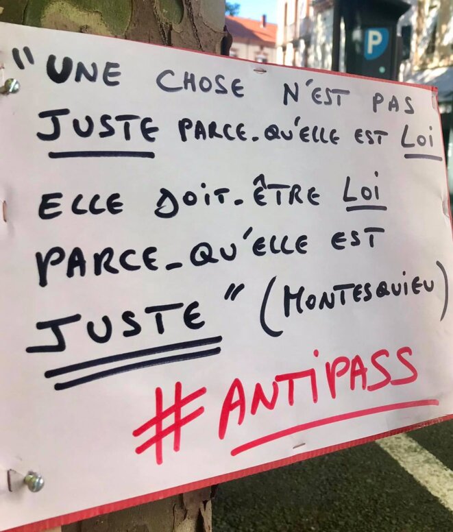 Pourquoi je manifeste contre le Pass Sanitaire ?