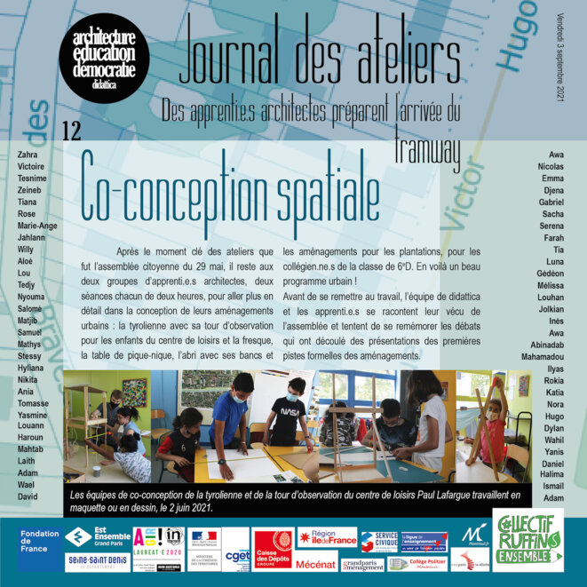 N°12 du Journal des ateliers de Montreuil-sous-bois