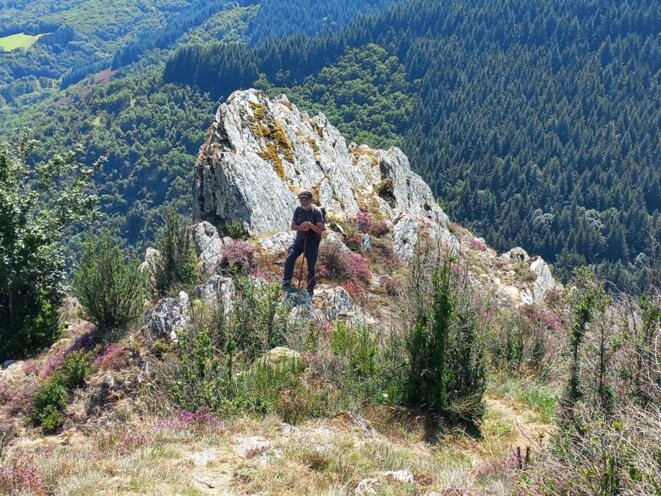 Au milieu de la descente infernale du Plo de Canac © Photo Dolorès Au milieu de la descente infernale du Plo de Canac © Photo Dolorès