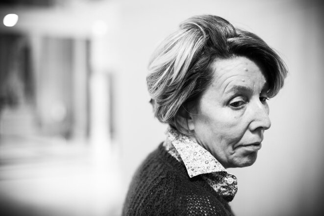 Nadine Ribet Reinhart au Palais de justice de Paris, le 22 septembre 2021. © Photo Sébastien Calvet / Mediapart Nadine Ribet Reinhart au Palais de justice de Paris, le 22 septembre 2021. © Photo Sébastien Calvet / Mediapart
