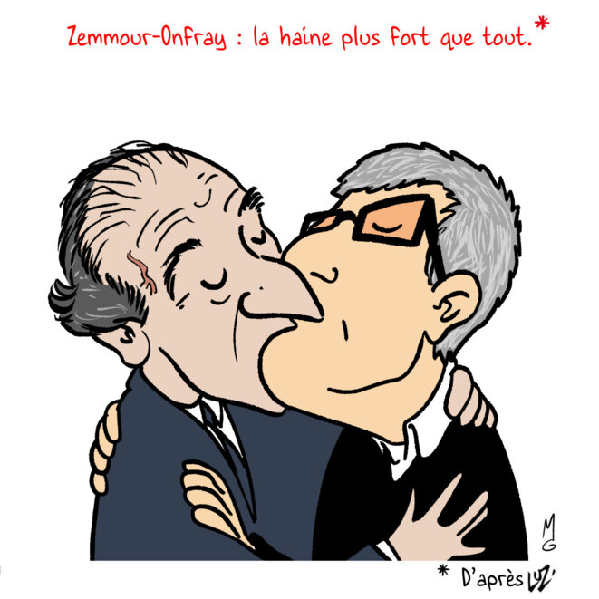 Qu’est-ce qu‘Onfray pas pour Zemmour…