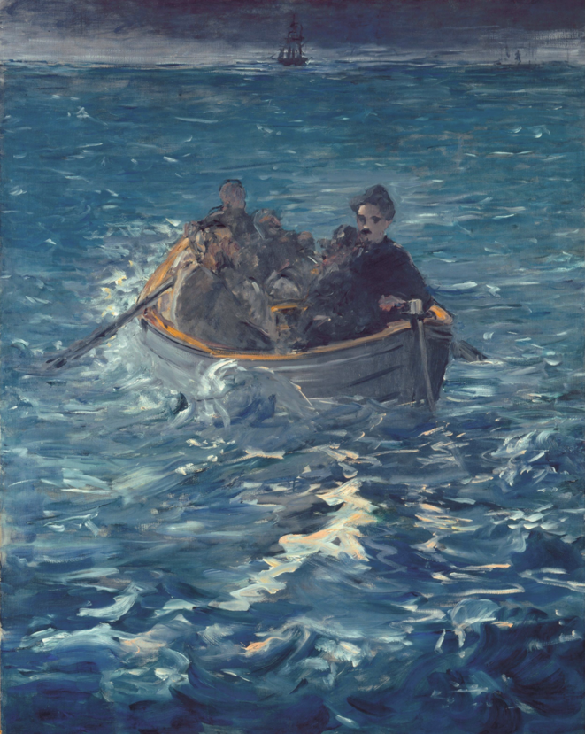 Édouard Manet, L'Évasion de R. Rochefort du bagne de Nouméa en 1864, 1880