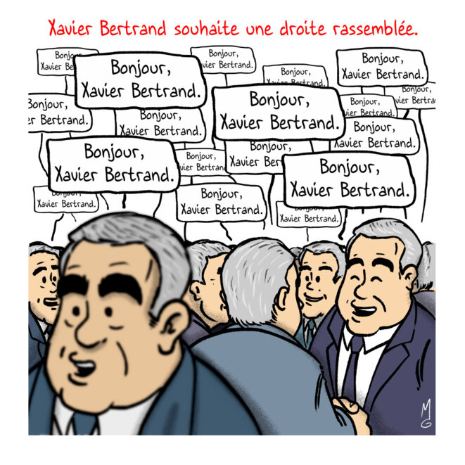 Tous derrière et lui…