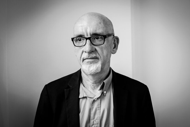 Georges Salines, à Paris, en juin 2021. © Photo Sébastien Calvet / Mediapart