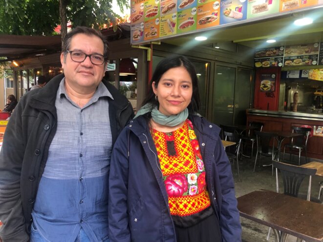 Andrea Getzemani Manzo et Norberto Altamirano Zárate, à Paris, le 1er octobre 2021 (JL). Andrea Getzemani Manzo et Norberto Altamirano Zárate, à Paris, le 1er octobre 2021 (JL).