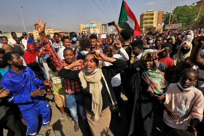 A Khartoum, le 25 octobre 2021. © Photo AFP A Khartoum, le 25 octobre 2021. © Photo AFP