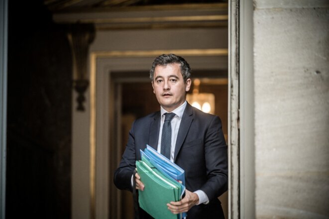 Le ministre de l’intérieur Gérald Darmanin en juillet 2020. © Nicolas Orchard / Hans Lucas via AFP