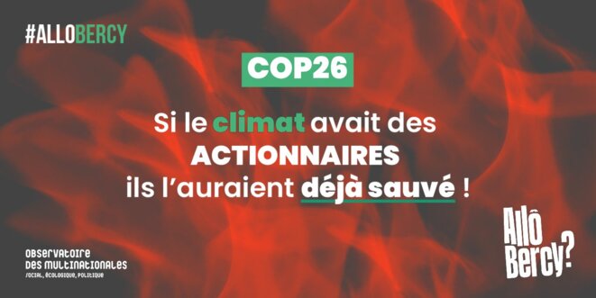 Si le climat avait des actionnaires, ils l'auraient déjà sauvé !