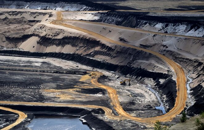 La mine de charbon de Garzweiler, dans l'ouest de l'Allemagne, le 28 juillet 2020. © Photo Ina Fassbender / AFP