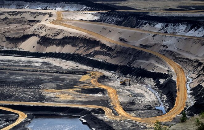 La mine de charbon de Garzweiler, dans l'ouest de l'Allemagne, le 28 juillet 2020. © Photo Ina Fassbender / AFP La mine de charbon de Garzweiler, dans l'ouest de l'Allemagne, le 28 juillet 2020. © Photo Ina Fassbender / AFP