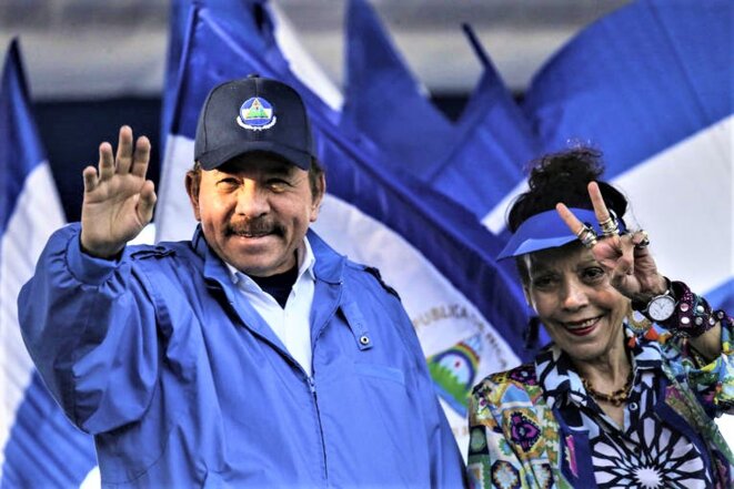 Election – Le-president-du-Nicaragua-Daniel-Ortega-et-son-epouse-la-vice-presidente-Rosario-Murillo.