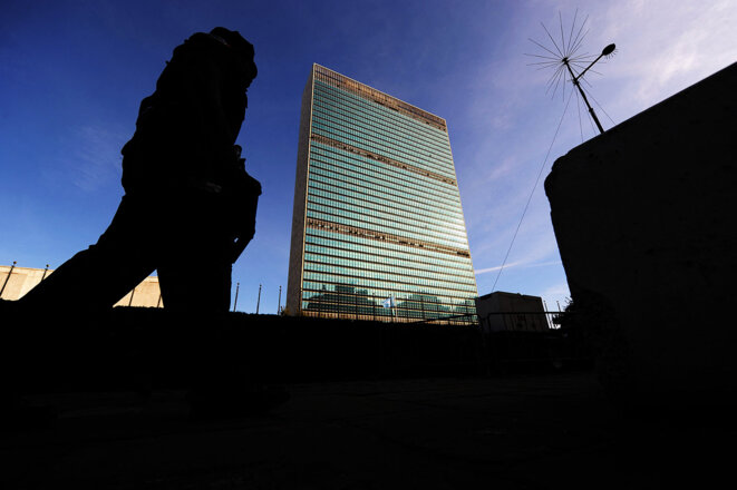 Le siège de l’Organisation des Nations unies à New York. © Photo Jewel Samad / AFP