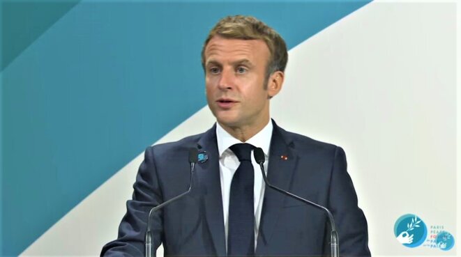 Ouverture du Forum de Paris sur la Paix 2021 - Emmanuel Macron, Président de la République française