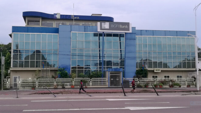 Le siège de la banque BGFI à Kinshasa, en République démocratique du Congo. © Photo DR