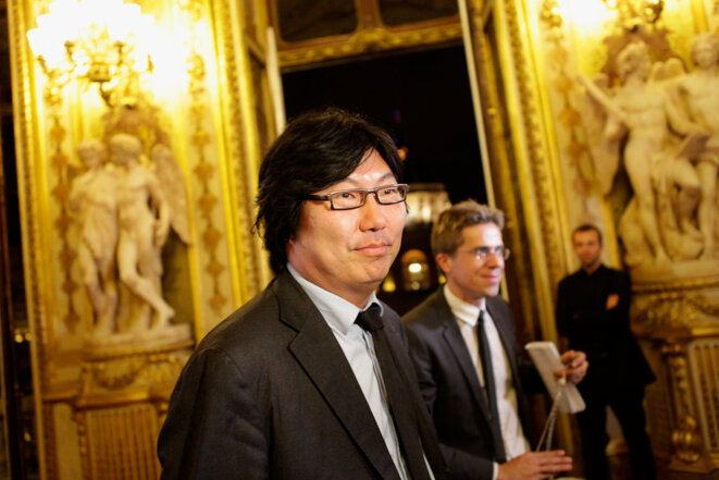 Jean-Vincent Placé au Sénat en 2011. © Photo Sébastien Calvet / Mediapart