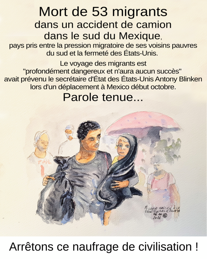 Fermeté des États-Unis à la frontière. Parole tenue : 53 morts au Mexique