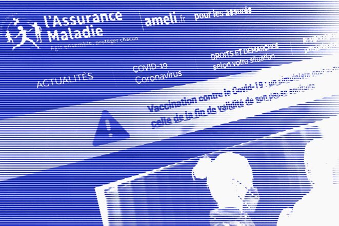 Le site ameli.fr de l'Assurance-maladie. © Photo Illustration Sébastien Calvet / Mediapart