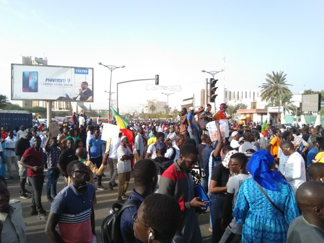 Manifestations de travailleurs sénégalais © Nioxor Tine