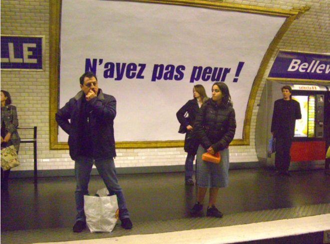 Quai du métro Belleville en 2007 © Pol
