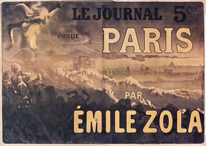 Affiche pour la parution en feuilleton de 'Paris", Théophile-Alexandre Steinlen, 1897.