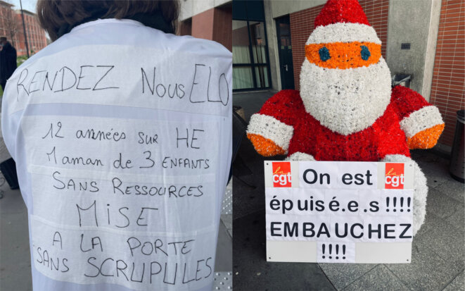 Les soignantes de l'hôpital des enfants de Toulouse ont arrêté de travailler à partir du 11 janvier. © Photos DR Les soignantes de l'hôpital des enfants de Toulouse ont arrêté de travailler à partir du 11 janvier. © Photos DR